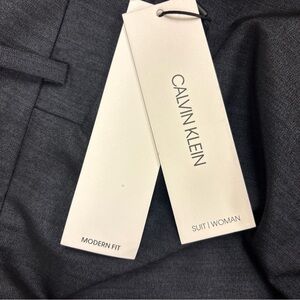 Calvin Klein Womens Size 24W Black  Modern Fit Dress Pants Suit NWT
